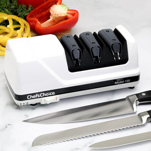 Chef's Choice - 3 Stage Professional Electric Knife Sharpener Brushed Metal - 120