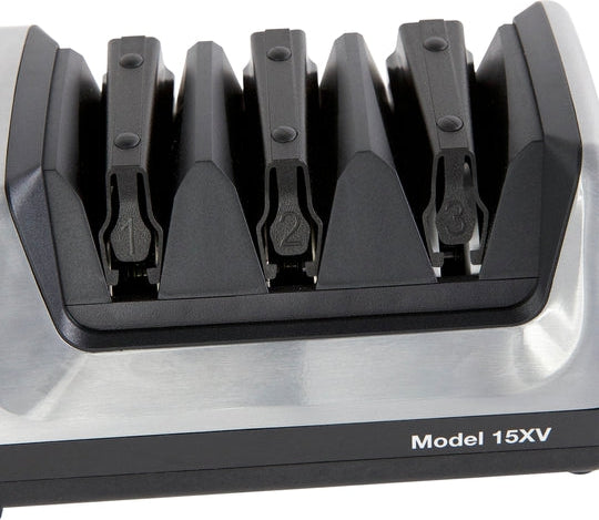 Chef's Choice - 3 Stage Professional Electric Knife Sharpener Brushed Metal - 15XV