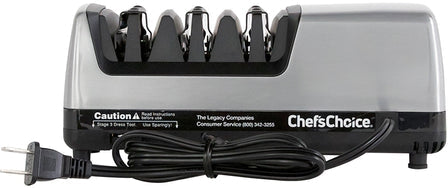 Chef's Choice - 3 Stage Professional Electric Knife Sharpener Brushed Metal - 15XV