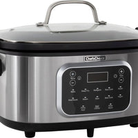Chef's Choice - 6 Qt Capacity Black Stainless Steel Non-Stick Extra-Large 20-in-1 Multi Slow Cooker - VCCC20SS13