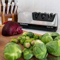 Chef's Choice - AngleSelect Professional Electric Knife Sharpener Brushed Metal - 1520