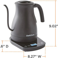 Chef's Choice - Black 1 L Cordless Electric Gooseneck Kettle - KTCC1LMB13