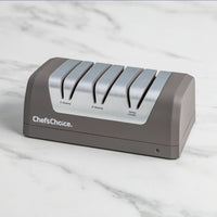 Chef's Choice - Grey Rechargeable Three-Stage 20° Dizor AngleSelect DC 1520 Electric Knife Sharpener, Gift Box - SHC52BGY11