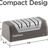 Chef's Choice - Grey Rechargeable Three-Stage 20° Dizor AngleSelect DC 1520 Electric Knife Sharpener, Gift Box - SHC52BGY11