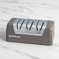 Chef's Choice - Grey Rechargeable Three-Stage 20° Dizor DC 320 Electric Knife Sharpener, Gift Box - SHC32BGY11