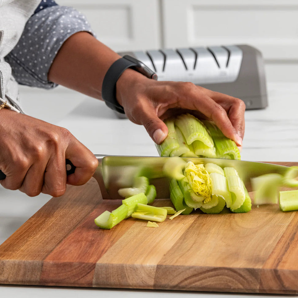 Chef's Choice - Grey Rechargeable Three-Stage 20° Dizor DC 320 Electric Knife Sharpener, Gift Box - SHC32BGY11