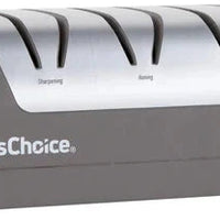 Chef's Choice - Grey Rechargeable Three-Stage 20° Dizor DC 320 Electric Knife Sharpener, Gift Box - SHC32BGY11