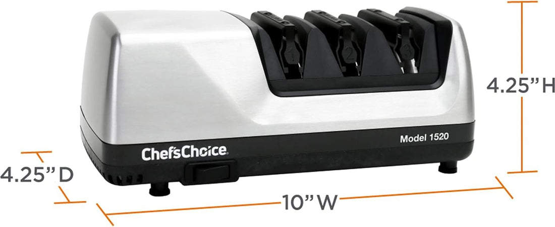 Chef's Choice - White 2-Stage 15°/20° Dizor Model 1520 Electric Sharpener - 115200