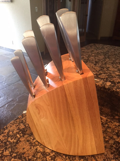 Chroma Knives - 10 Piece Knife Block Set (Includes P01, P02, P04, P05, P06, P07, P09, P10, P19, P12) - PO148