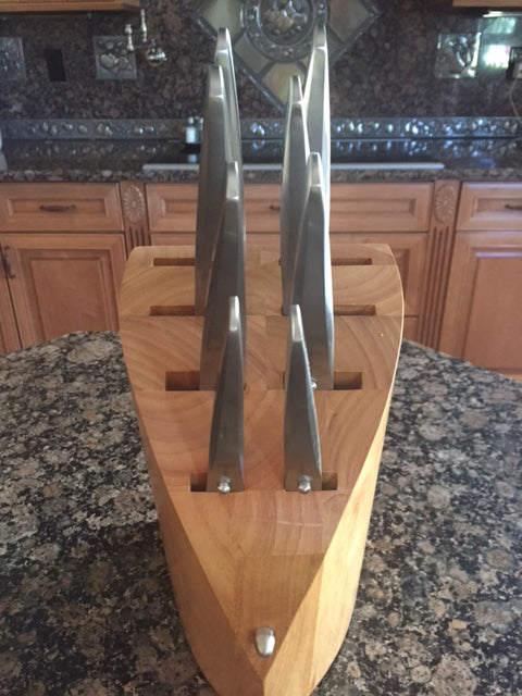 Chroma Knives - 10 Piece Knife Block Set (Includes P01, P02, P04, P05, P06, P07, P09, P10, P19, P12) - PO148