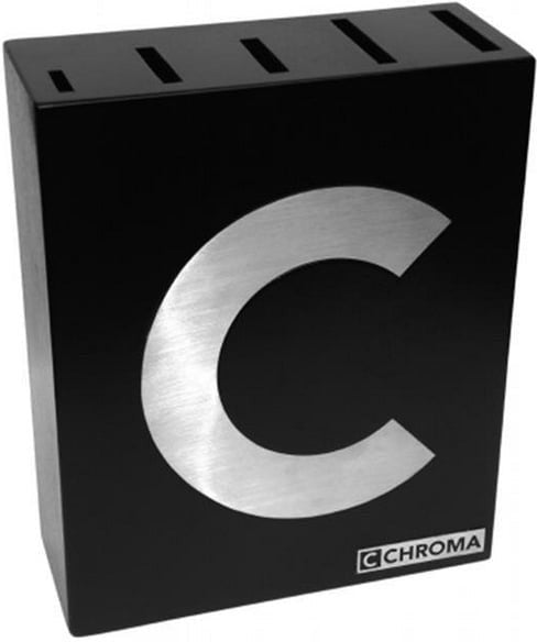 Chroma Knives - 5-Slotted Wood Block - P14 - DISCONTINUED