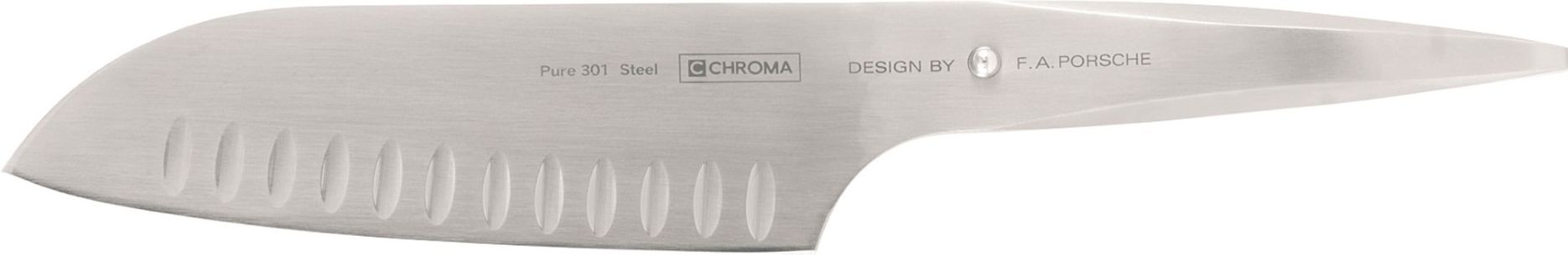 Chroma Knives - 6.5" Hollow Ground Santoku Granton Knife - P21