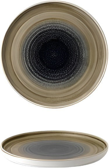 Churchill - 10.2" Super Vitrified Stonecast Bayou Chefs' Walled Plate, Pack of 6 - SABTWP261