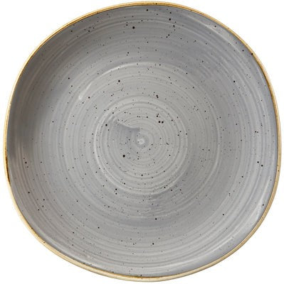 Churchill - 10.3" Super Vitrified Stonecast Peppercorn Grey Organic Round Plate, Pack of 12 - SPGSOG101