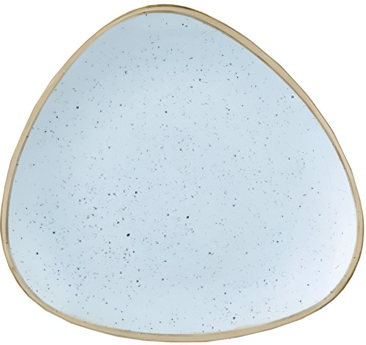 Churchill - 10.4" Super Vitrified Stonecast Duck Egg Blue Triangle Plate, Pack of 12 - SDESTR101