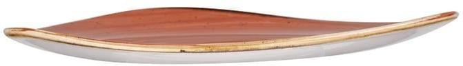Churchill - 10.4" Super Vitrified Stonecast Spiced Orange Triangle Plate, Pack of 12 - SSOSTR101