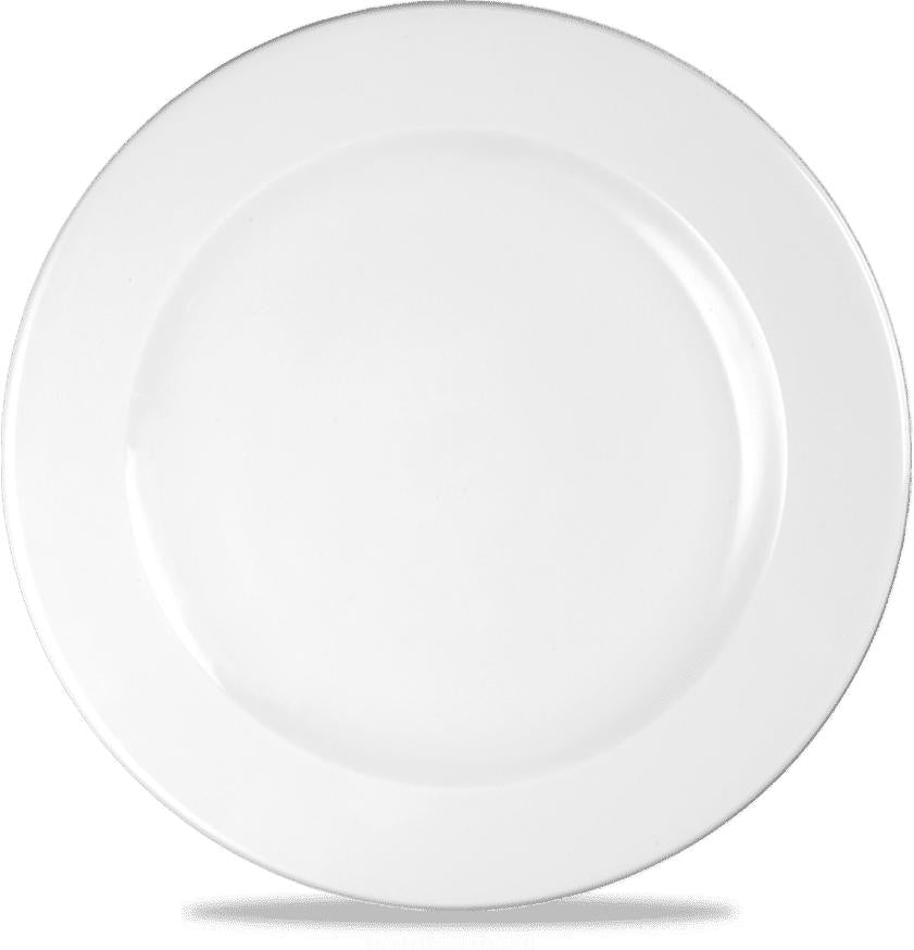 Churchill - 10.8" White Rimmed Plate, Pack of 12 - WHVP581
