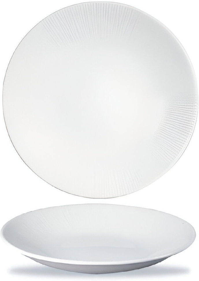 Churchill - 11" Super Vitrified Bamboo Deep Coupe Plate, Pack of 12 - WHBALD271