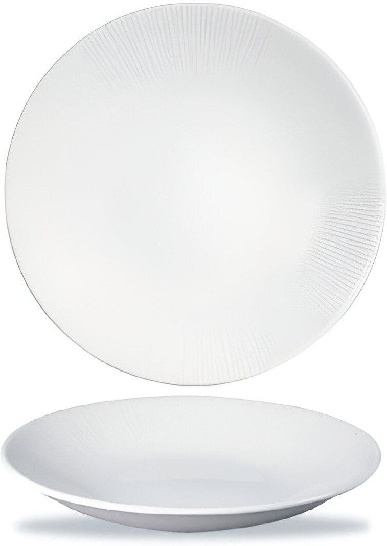 Churchill - 11" Super Vitrified Bamboo Deep Coupe Plate, Pack of 12 - WHBALD271