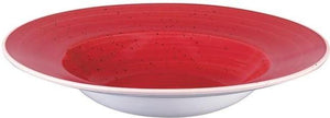 Churchill - 11" Super Vitrified Stonecast Berry Red Wide Rim Bowl, Set of 12 - SBRSVWBL1