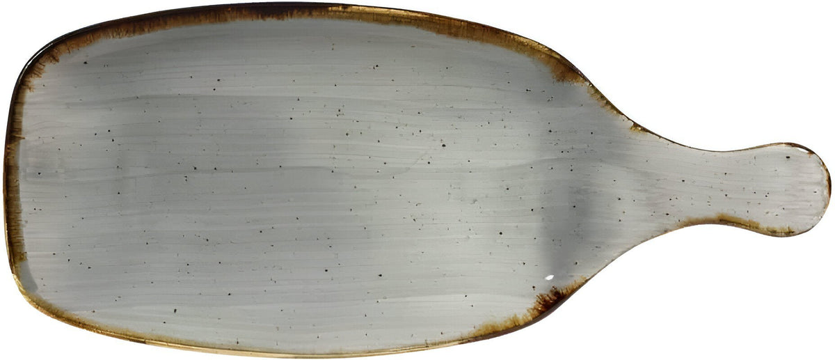Churchill - 11.1" Super Vitrified Stonecast Peppercorn Grey Handled Paddle, Pack of 6 - SPGSPDLH1