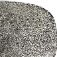 Churchill - 11.75" x 6" Chefs' Studio Prints Raku Oblong Plate Quartz Black, Pack of 12 - RKBQXO111