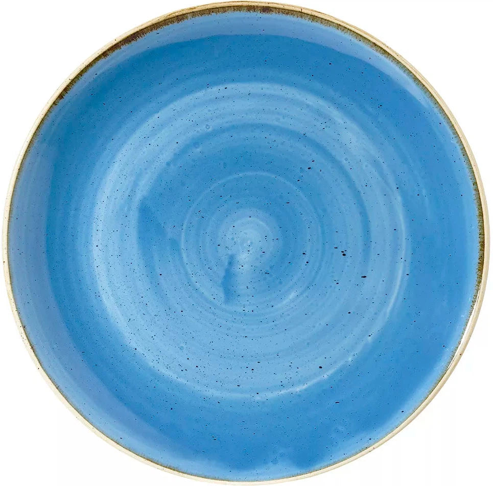 Churchill - 12.2" Super Vitrified Stonecast Cornflower Blue Large Coupe Bowl, Pack of 6 - SCFSPLC21