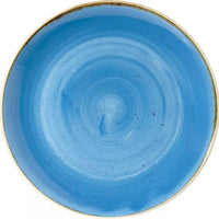 Churchill - 12.2" Super Vitrified Stonecast Cornflower Blue Large Coupe Bowl, Pack of 6 - SCFSPLC21