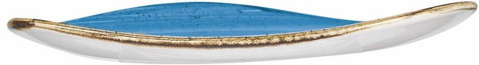 Churchill - 12.25" Super Vitrified Stonecast Cornflower Blue Triangle Plate, Pack of 6 - SCFSTR121