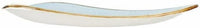 Churchill - 12.25" Super Vitrified Stonecast Duck Egg Blue Triangle Plate, Pack of 6 - SDESTR121