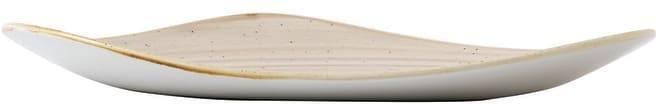 Churchill - 12.25" Super Vitrified Stonecast Nutmeg Cream Triangle Plate, Pack of 6 - SNMSTR121
