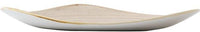 Churchill - 12.25" Super Vitrified Stonecast Nutmeg Cream Triangle Plate, Pack of 6 - SNMSTR121