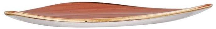 Churchill - 12.25" Super Vitrified Stonecast Spiced Orange Triangle Plate, Pack of 6 - SSOSTR121