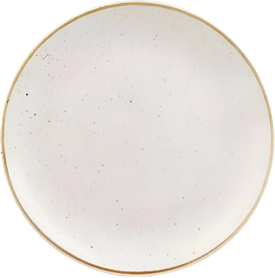 Churchill - 12.75" Super Vitrified Stonecast Barley White Large Coupe Plate, Pack of 6 - SWHSEV121