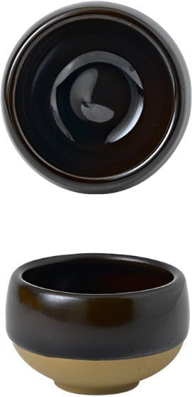 Churchill - 2.3" Super Vitrified Emerge Cinnamon Brown Dip Pot, Pack of 12 - EMBREM21