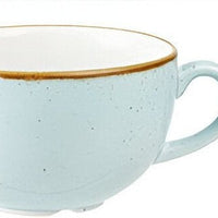 Churchill - 3.7" Super Vitrified Stonecast Duck Egg Blue Cappuccino Cup, Pack of 12 - SDESCB201