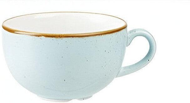Churchill - 3.7" Super Vitrified Stonecast Duck Egg Blue Cappuccino Cup, Pack of 12 - SDESCB201