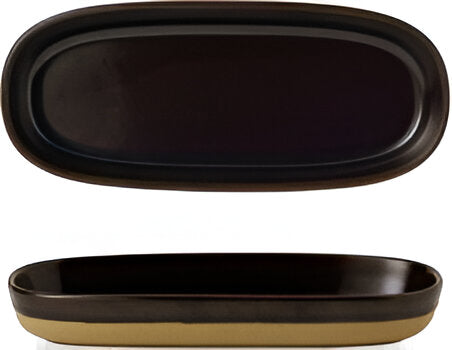 Churchill - 3.9" Super Vitrified Emerge Cinnamon Brown Shallow Tray, Pack of 6 - EMBRET231