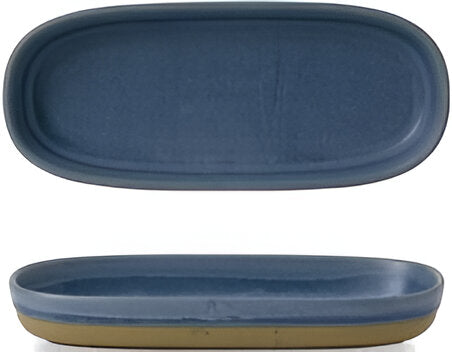 Churchill - 3.9" Super Vitrified Emerge Oslo Blue Shallow Tray, Pack of 6 - EMBLET231