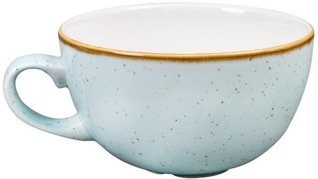 Churchill - 4.3" Super Vitrified Stonecast Duck Egg Blue Cappuccino Cup, Pack of 6 - SDESCB401