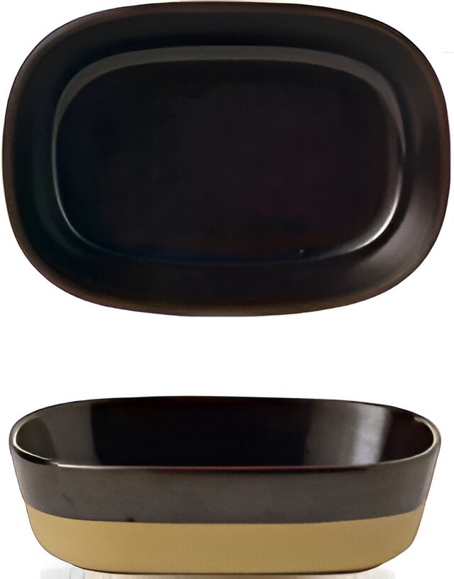 Churchill - 4.6" Super Vitrified Emerge Cinnamon Brown Deep Dish, Pack of 6 - EMBRED171