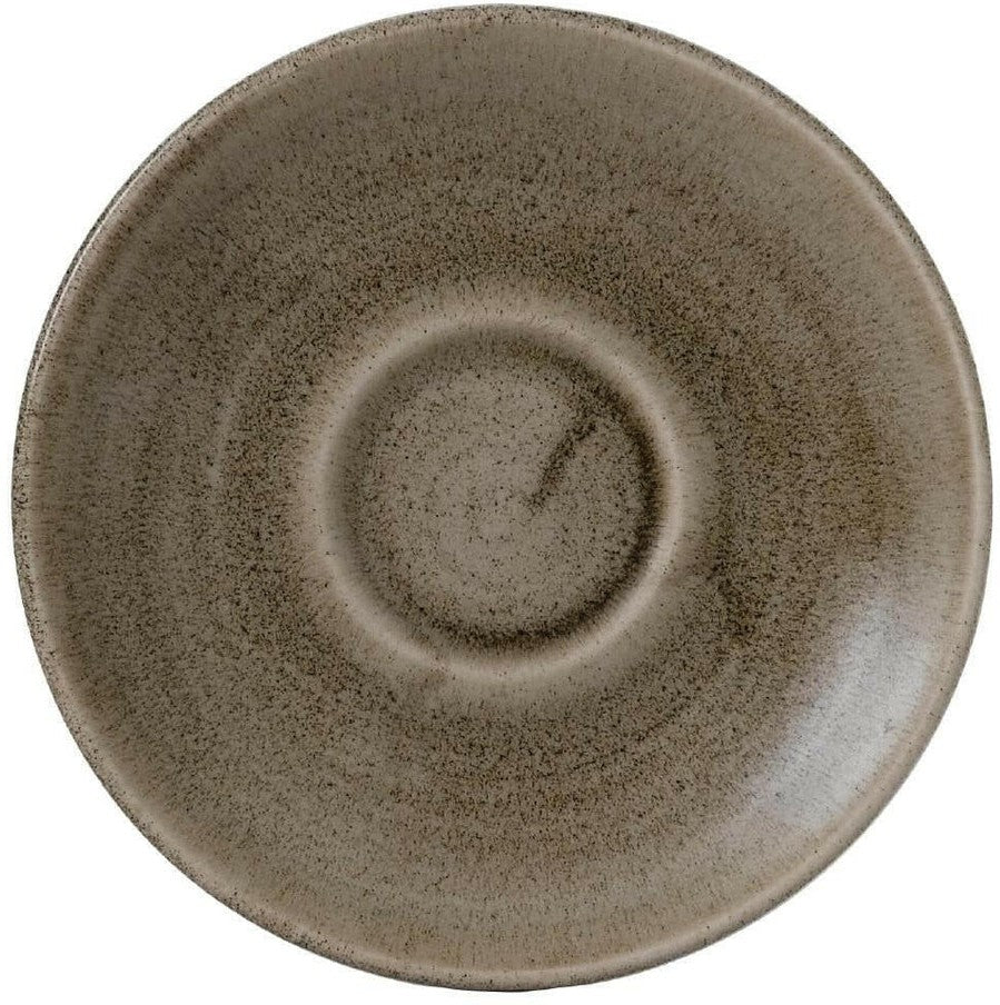 Churchill - 4.6" Super Vitrified Stonecast Patina Antique Saucer, Pack of 12 - PAATESS1