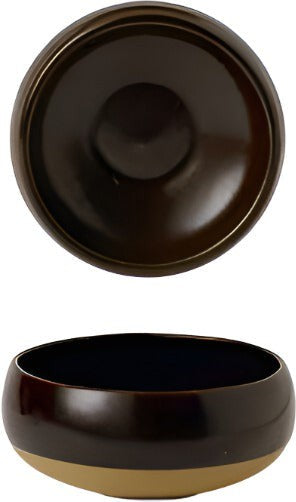 Churchill - 4.7" Super Vitrified Emerge Cinnamon Brown Dip Pot, Pack of 12 - EMBREM161