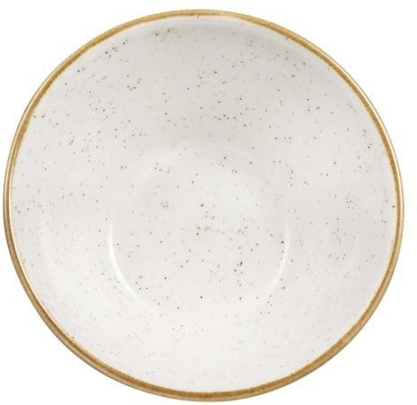 Churchill - 4.7" x 2.5" Super Vitrified Stonecast Barley White Zest Snack Bowl, Pack of 12 - SWHSZE121