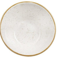 Churchill - 4.7" x 2.5" Super Vitrified Stonecast Barley White Zest Snack Bowl, Pack of 12 - SWHSZE121