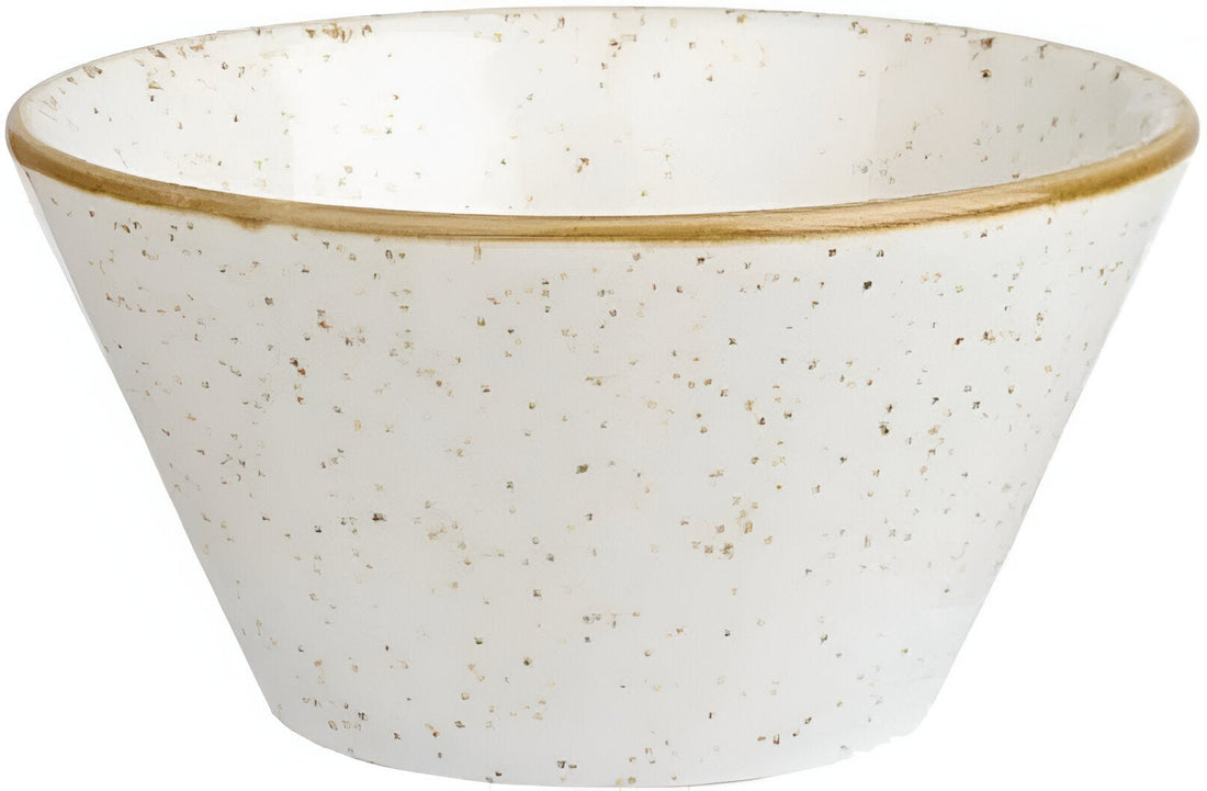 Churchill - 4.7" x 2.5" Super Vitrified Stonecast Barley White Zest Snack Bowl, Pack of 12 - SWHSZE121