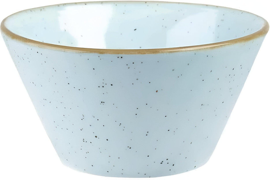 Churchill - 4.7" x 2.5" Super Vitrified Stonecast Duck Egg Blue Zest Snack Bowl, Pack of 12 - SDESZE121