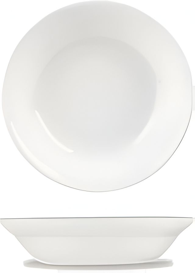 Churchill - 5" Super Vitrified White Rimless Fruit Bowl, Pack of 24 - WHF1