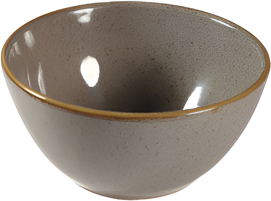 Churchill - 5.1" Super Vitrified Stonecast Peppercorn Grey Snack Bowl, Pack of 12 - SPGSBS141