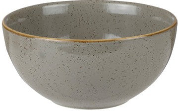 Churchill - 5.1" Super Vitrified Stonecast Peppercorn Grey Soup Bowl, Pack of 12 - SPGSRBL61
